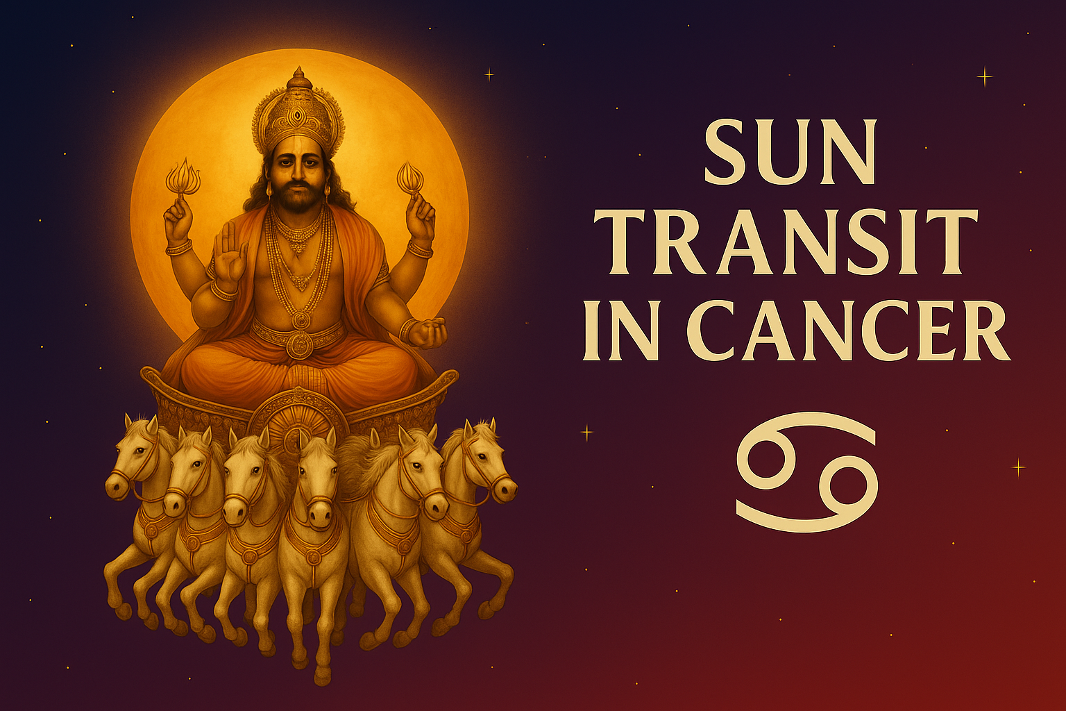 Sun transit in Cancer